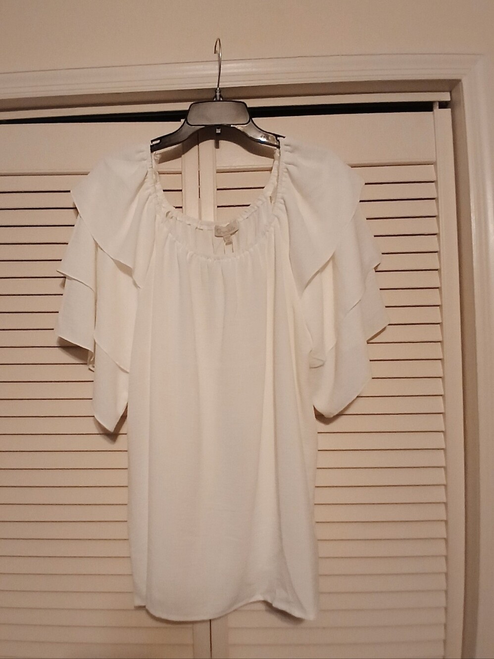 Chenault Off-Shoulder Ruffle Sleeve Blouse